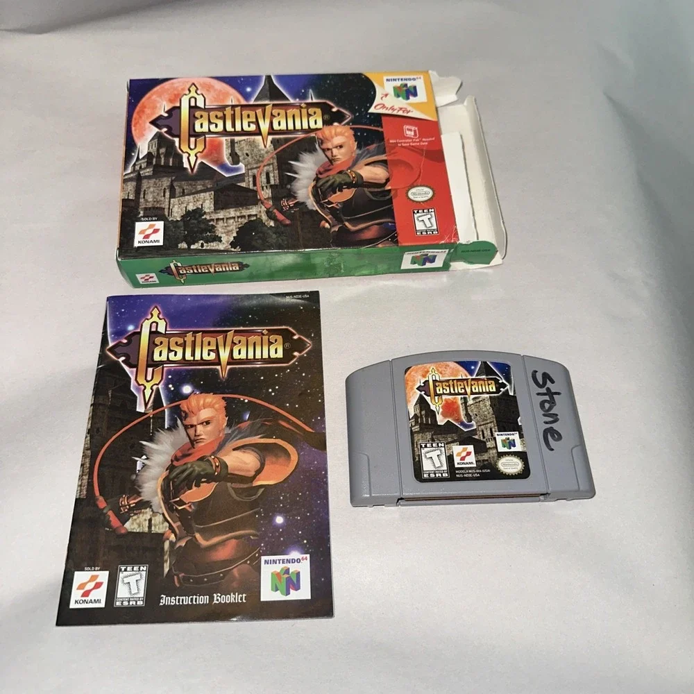 Castlevania (Nintendo 64 N64, 1996) CIB Complete, Authentic Box + Game + Manual